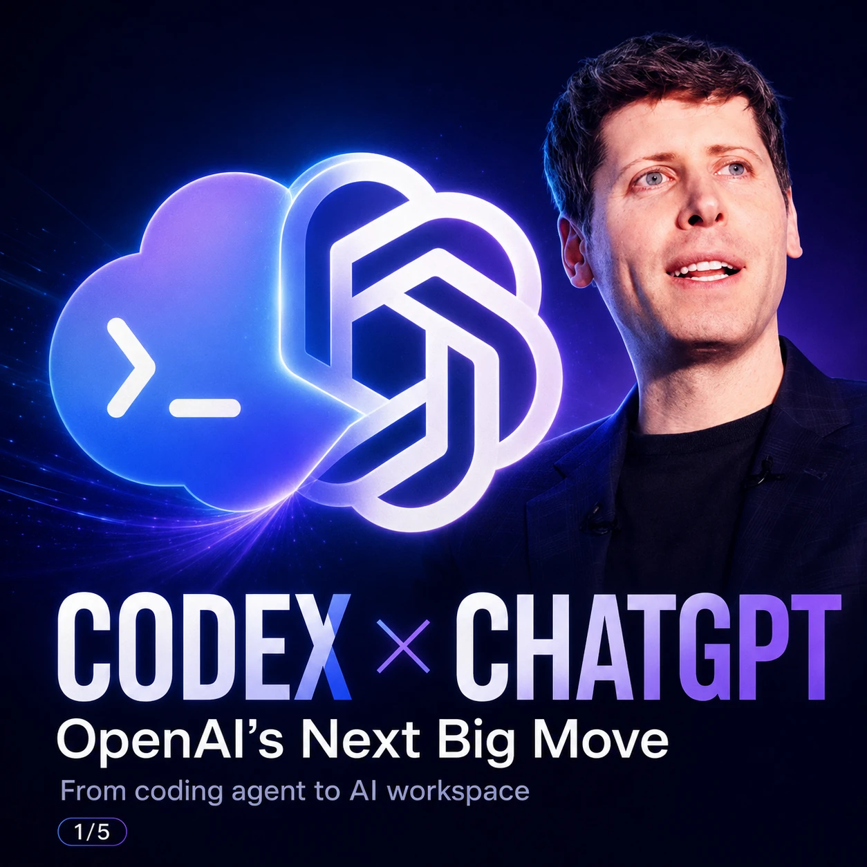 Codex x ChatGPT visual announcing OpenAI's next big move from coding agent to AI workspace