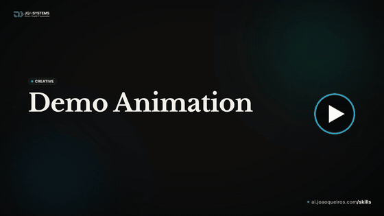 Demo Animation skill: a self-playing product walkthrough