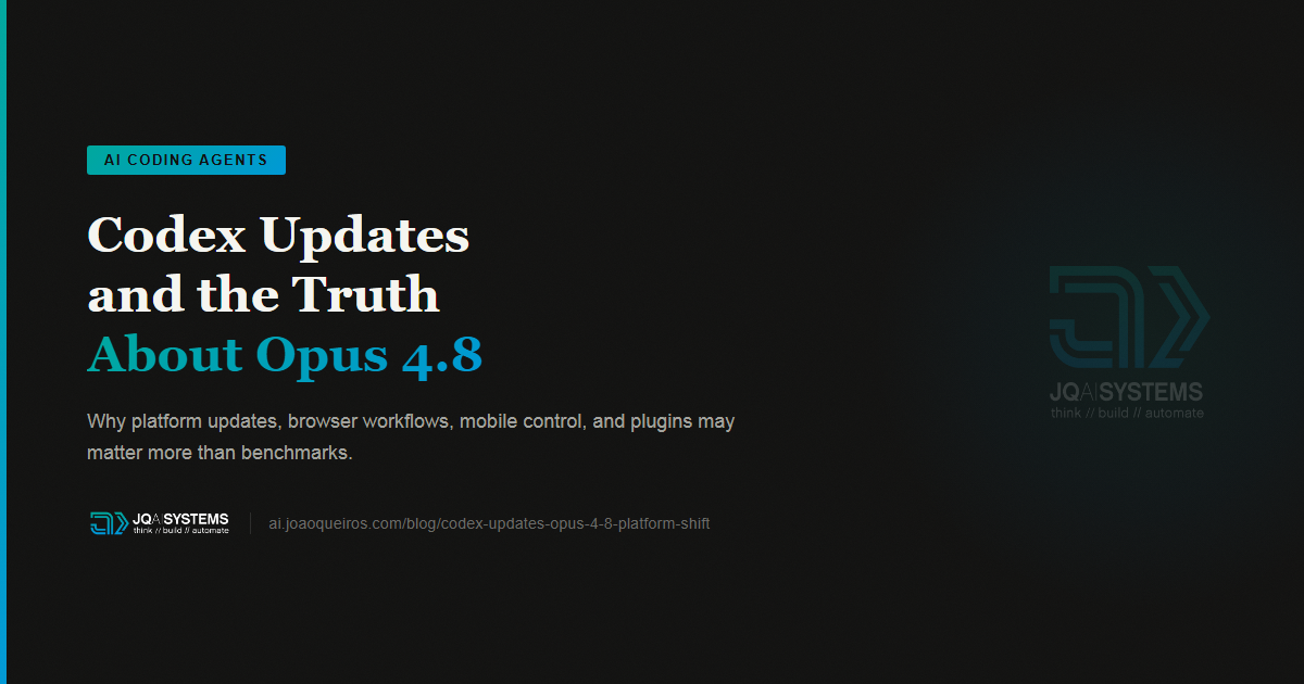 The Latest Codex Updates and the Truth About Opus 4.8 | JQ AI SYSTEMS ...
