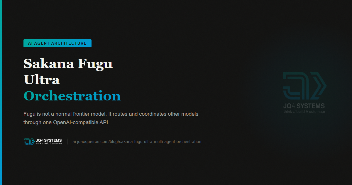 Sakana Fugu Ultra Explained: The Multi-Agent Model That Routes Other Models