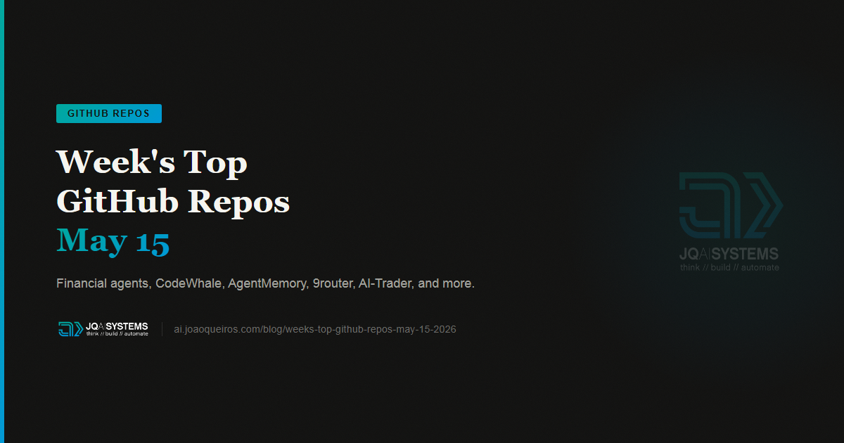 Week's Top GitHub Repos: Financial Agents, CodeWhale, AgentMemory, and More